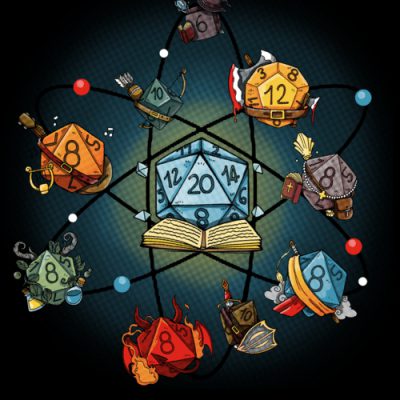 Tshirt - Dés de jeux de rôles - Logo