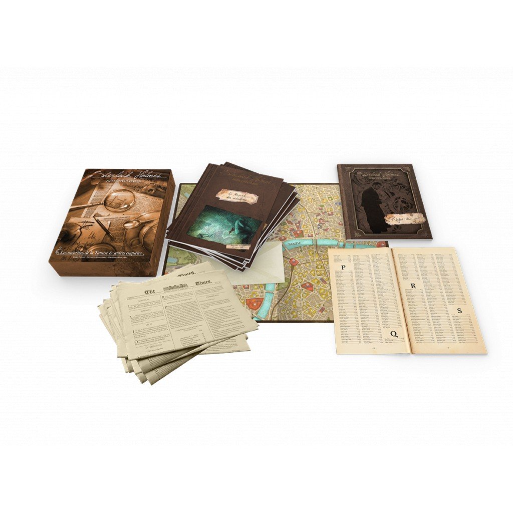 Sherlock Holmes Détective Conseil - Boite de jeux contenu